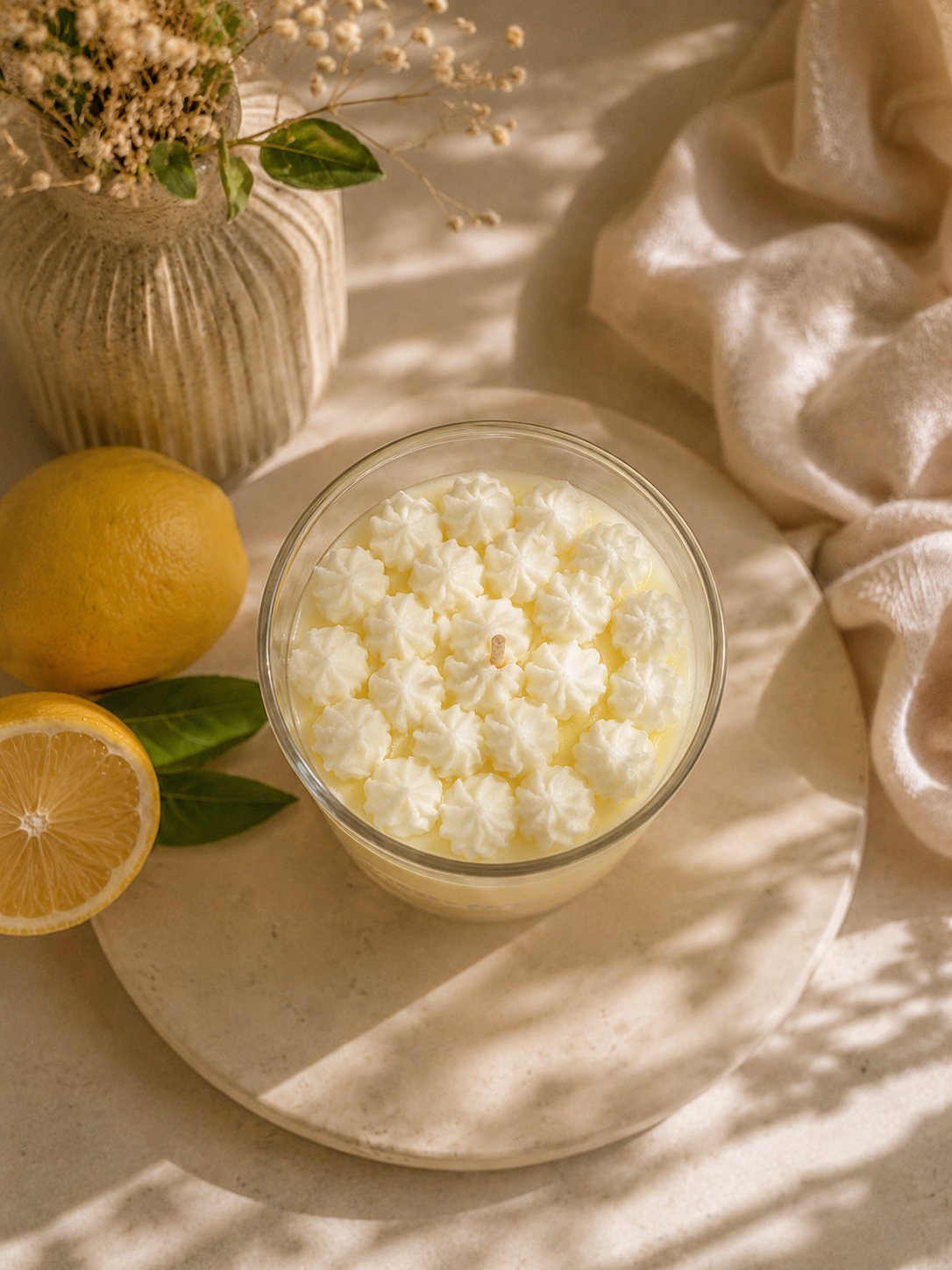 Personalised Lemon Meringue Candle
