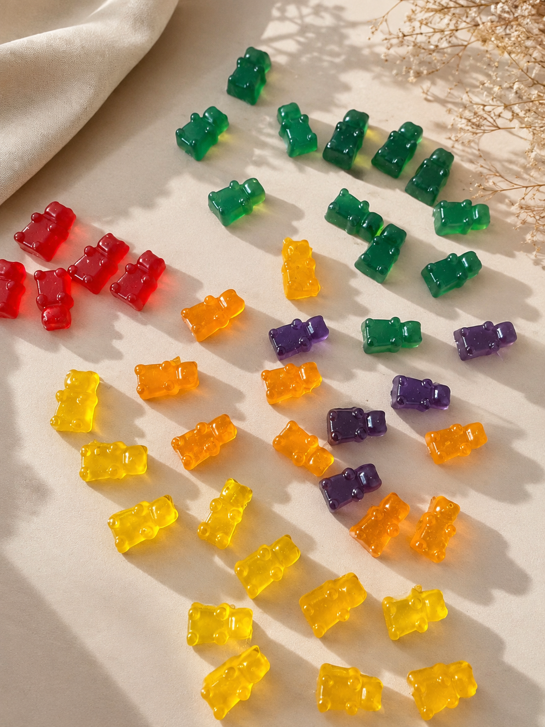 Personalised Cosmic Gummy Bears Candle