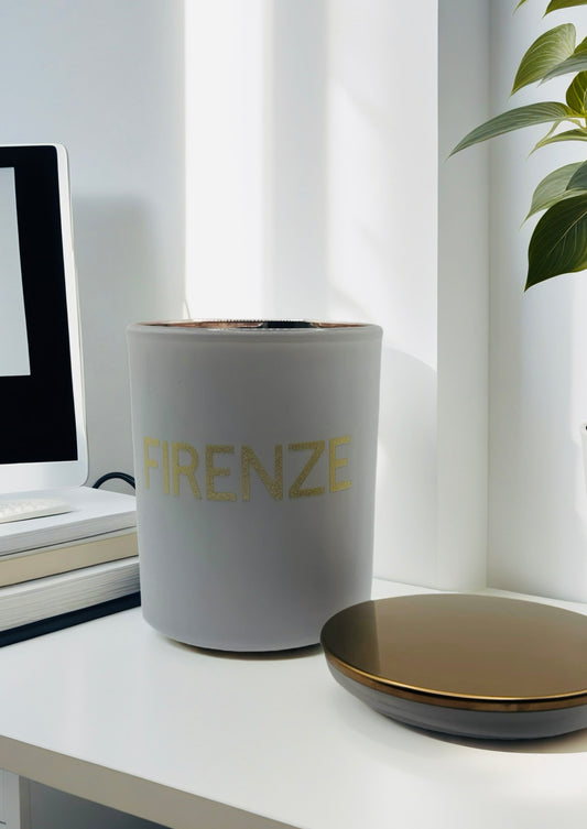 Large White/Rose Gold Signature Candle