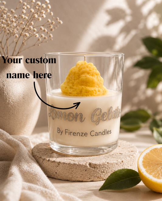 Personalised Lemon Gelato Candle