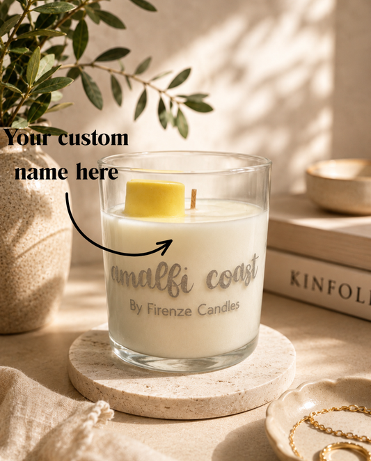 Personalised Amalfi Coast Candle