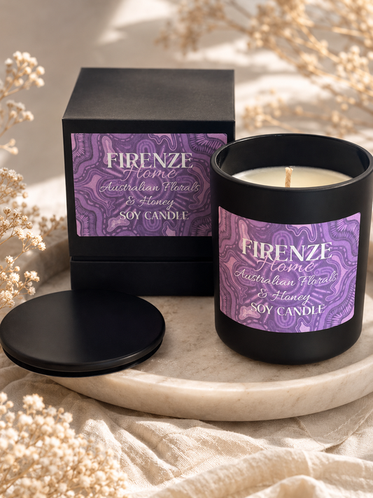 Large Soy Candle - Native Florals & Honey